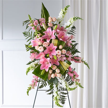 Elegant Embrace Standing Spray –  Lolas Blooms, Somerset NJ