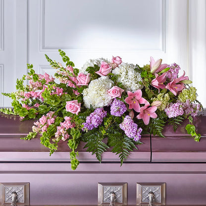 Life's Gratitude Casket Spray –  Lolas Blooms, Somerset NJ