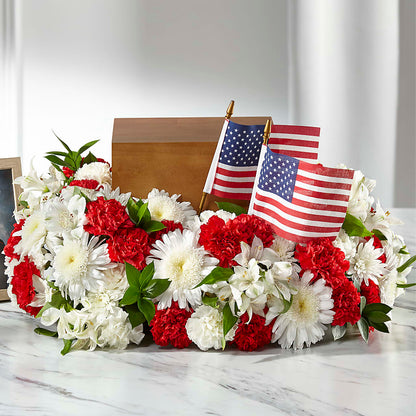 Spirit of Patriotism Cremation Adornment –  Lolas Blooms, Somerset NJ