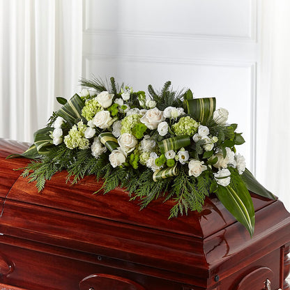 Hopeful Gesture Casket Spray –  Lolas Blooms, Somerset NJ