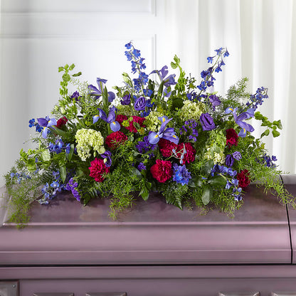 Always Treasured Casket Spray –  Lolas Blooms, Somerset NJ