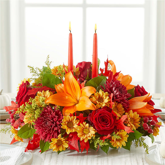 Autumn's Embrace Centerpiece –  Lolas Blooms, Somerset NJ