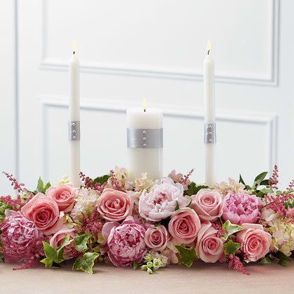 Worldwide Romance Unity Candle Arrangement –  Lolas Blooms, Somerset NJ