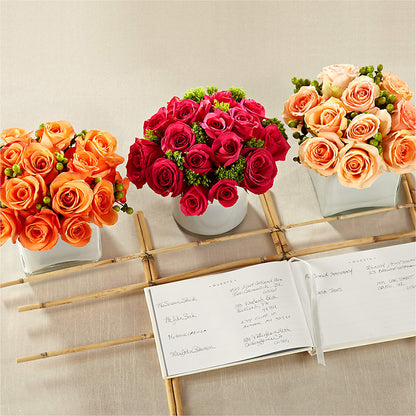 Dawn Rose Centerpiece –  Lolas Blooms, Somerset NJ