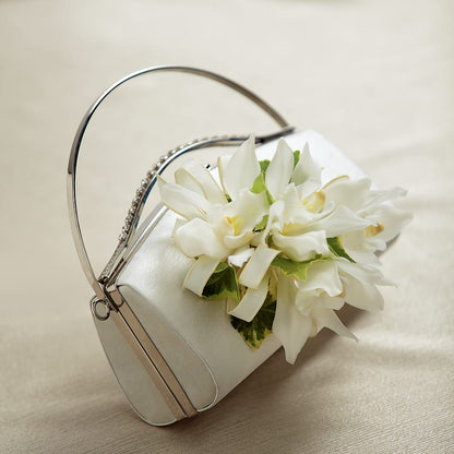 White Purse Decor –  Lolas Blooms, Somerset NJ
